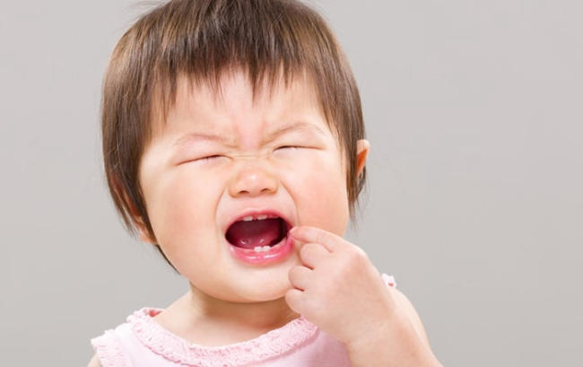 Mọc răng khiến bé 2 tuổi biếng ăn